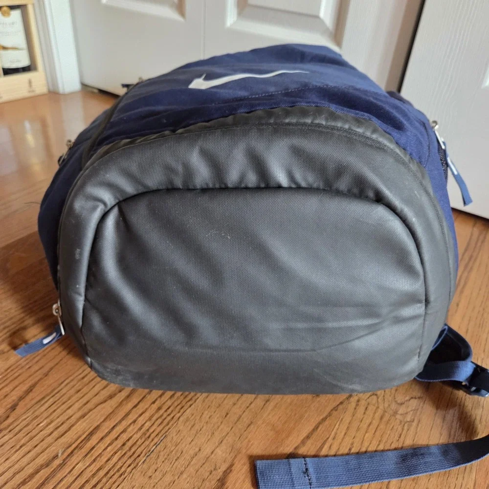 Nike Hoops Elite Pro Backpack Navy Blue Basketball Gym Shoe Compartment Laptop